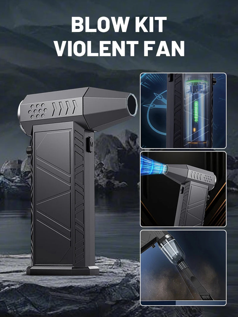 X9 Turbo Fan Jet 300000RPM Turbo Jet Blower Brushless Vacuum Cleaner Blower for Pc/Keyboard/Home/Car Cleaning Air Duster Blower